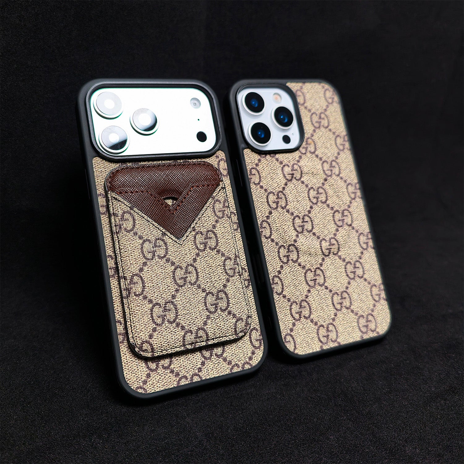 SET MAGSAFE CARDHOLDER GG CLASSIC BROWN