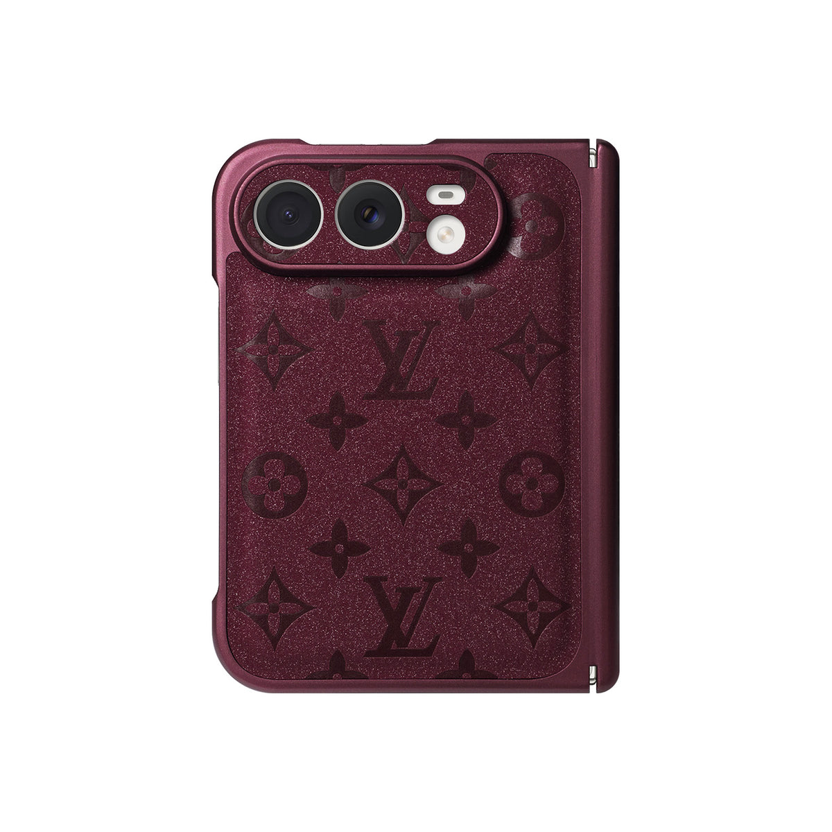 L EMBOSSED ONE-PIECE BURGUNDY