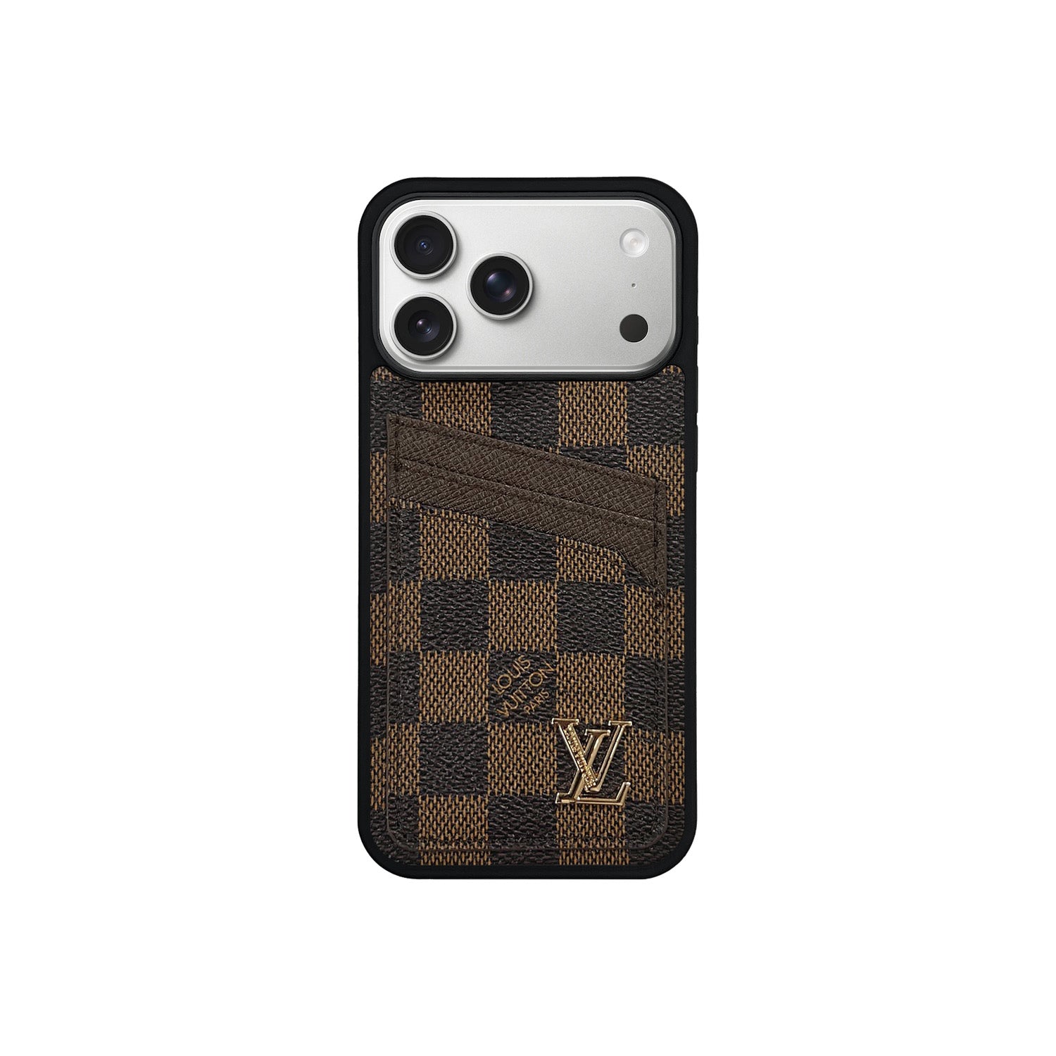 L CHESSBOARD BROWN CARDHOLDER