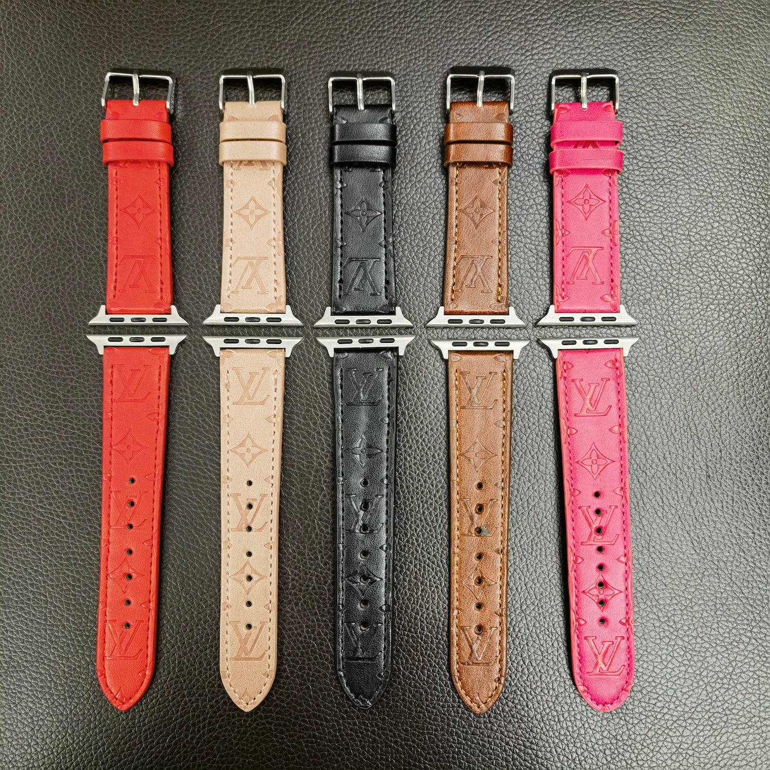 L LEATHER RED