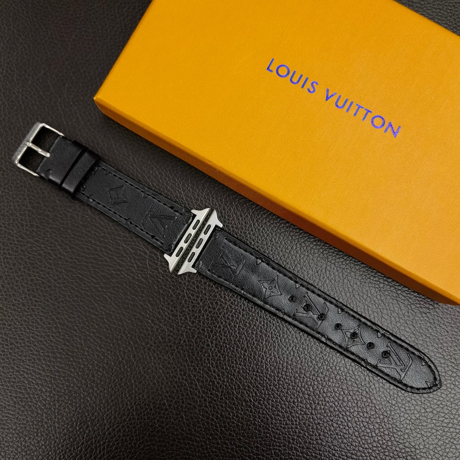 L LEATHER BLK