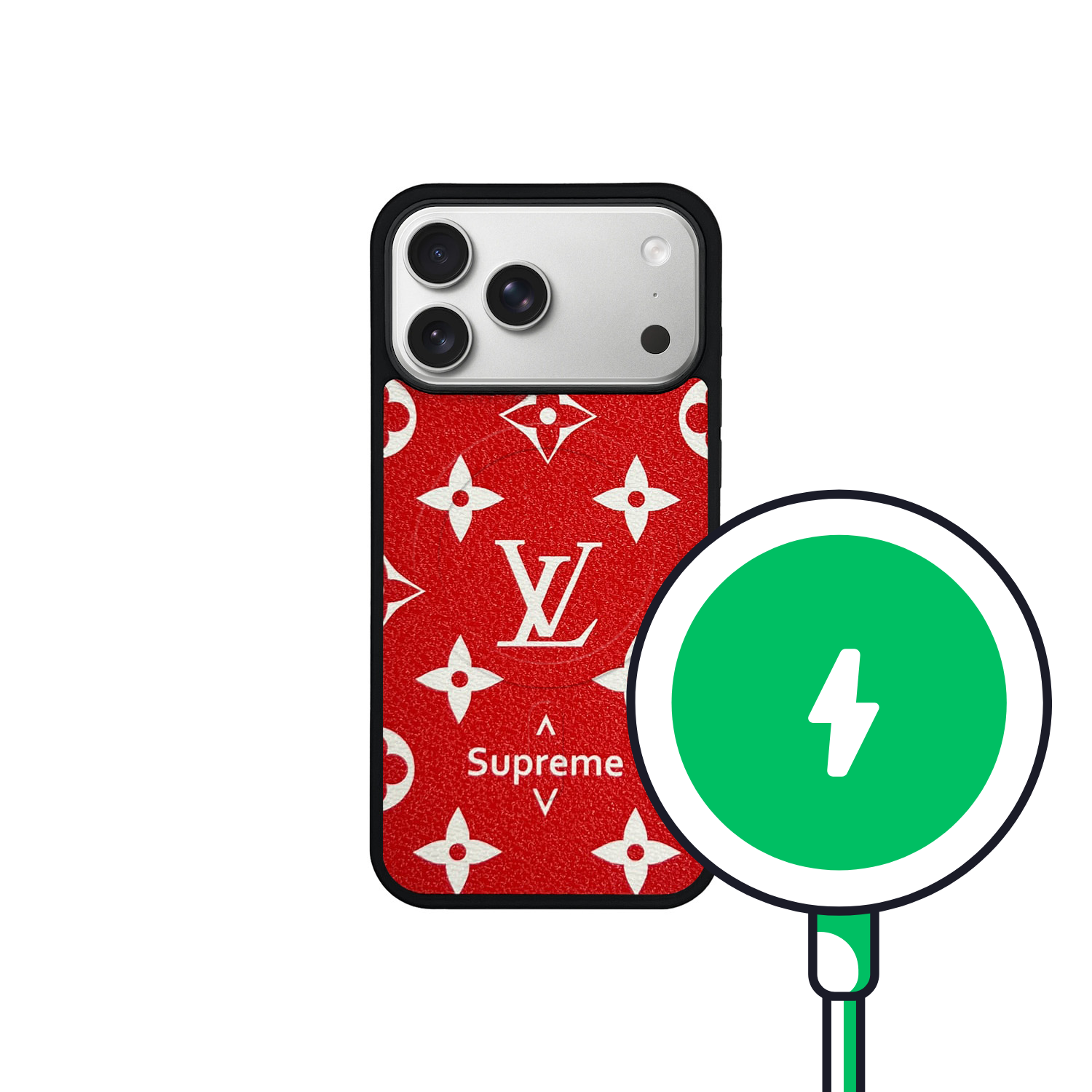 MAGSAFE L X SUP RED LEATHER