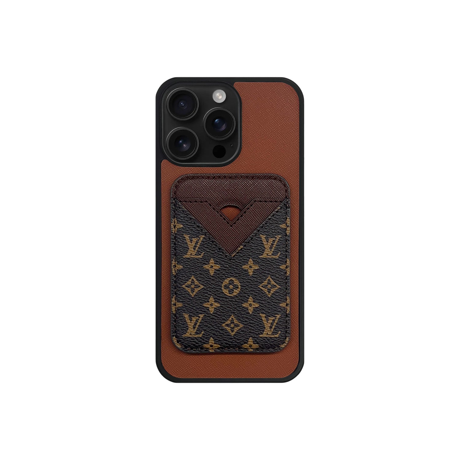 MAGSAFE CARDHOLDER L BROWN SMALL MONOGRAM