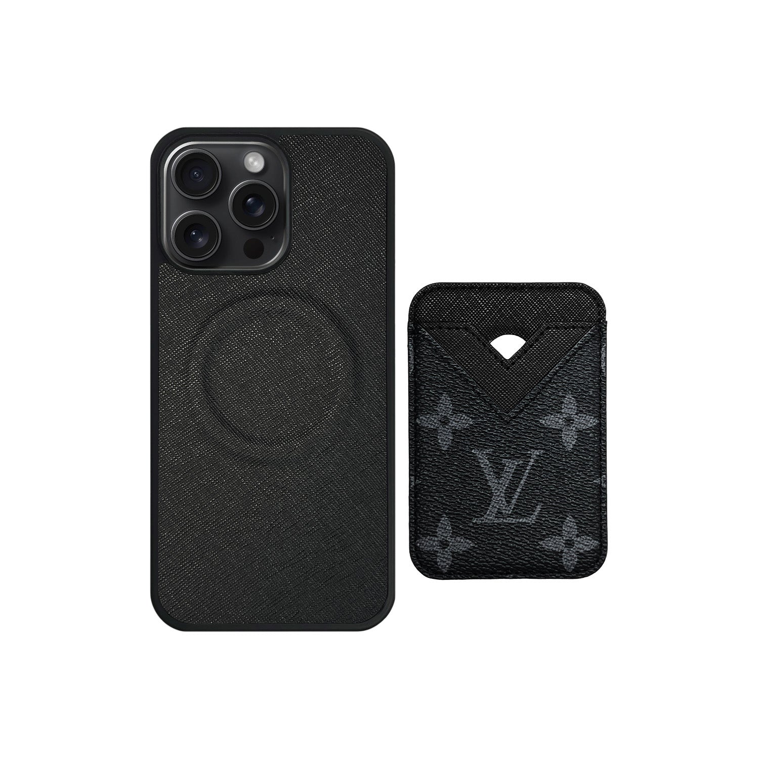 MAGSAFE CARDHOLDER L BLACK MONOGRAM