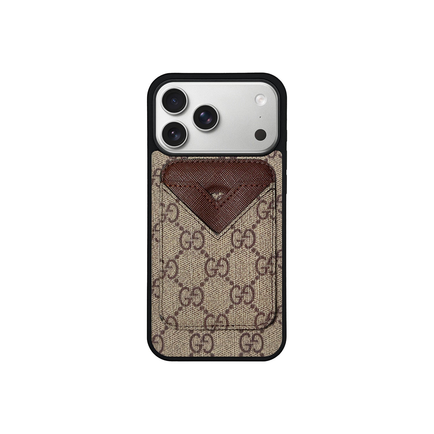 SET MAGSAFE CARDHOLDER GG CLASSIC BROWN