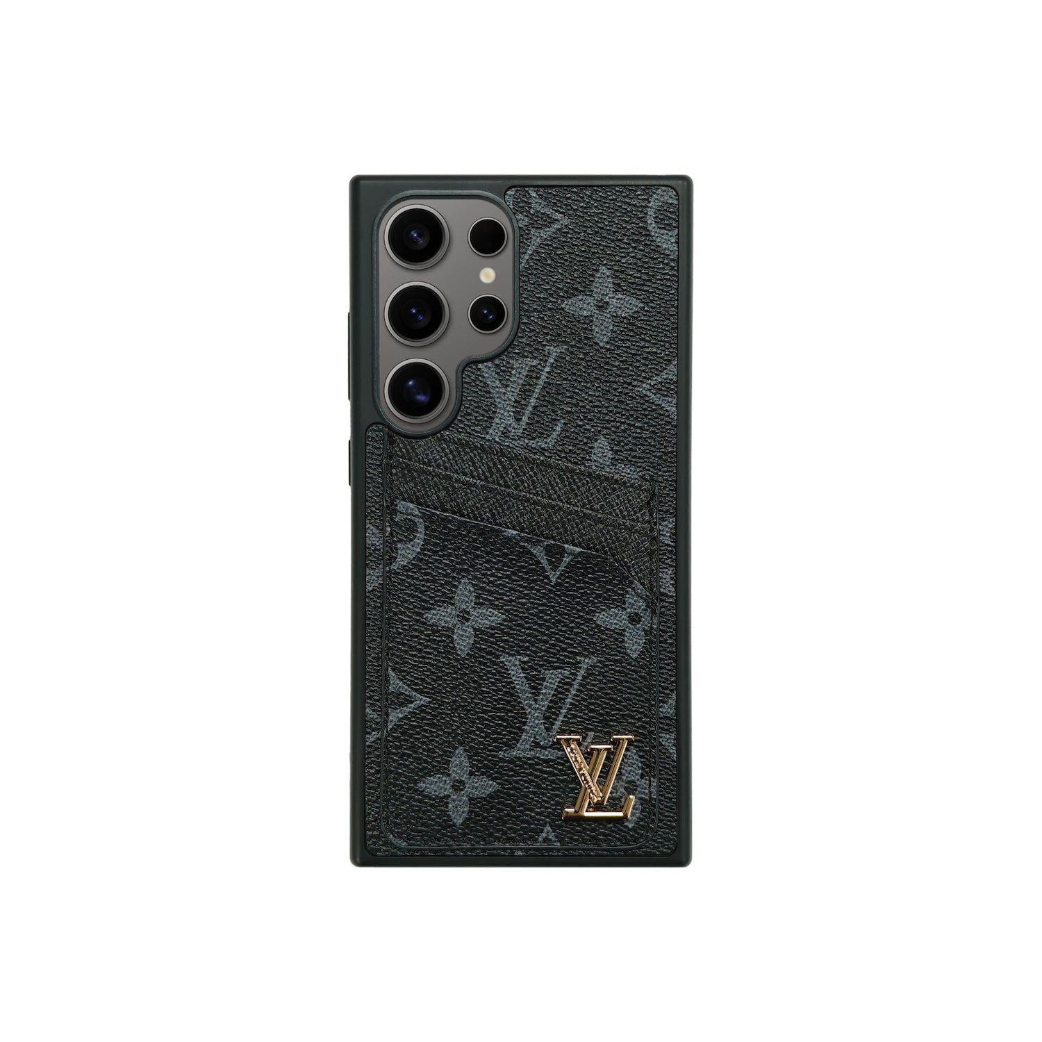 L LOGO BLACK CARDHOLDER