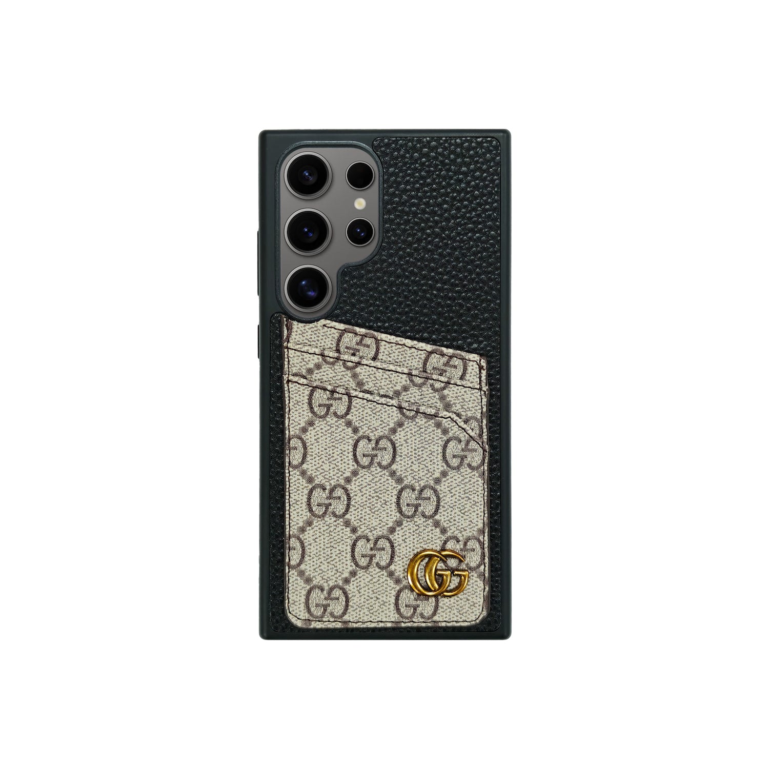 GG CARDHOLDER BRWN/BLK