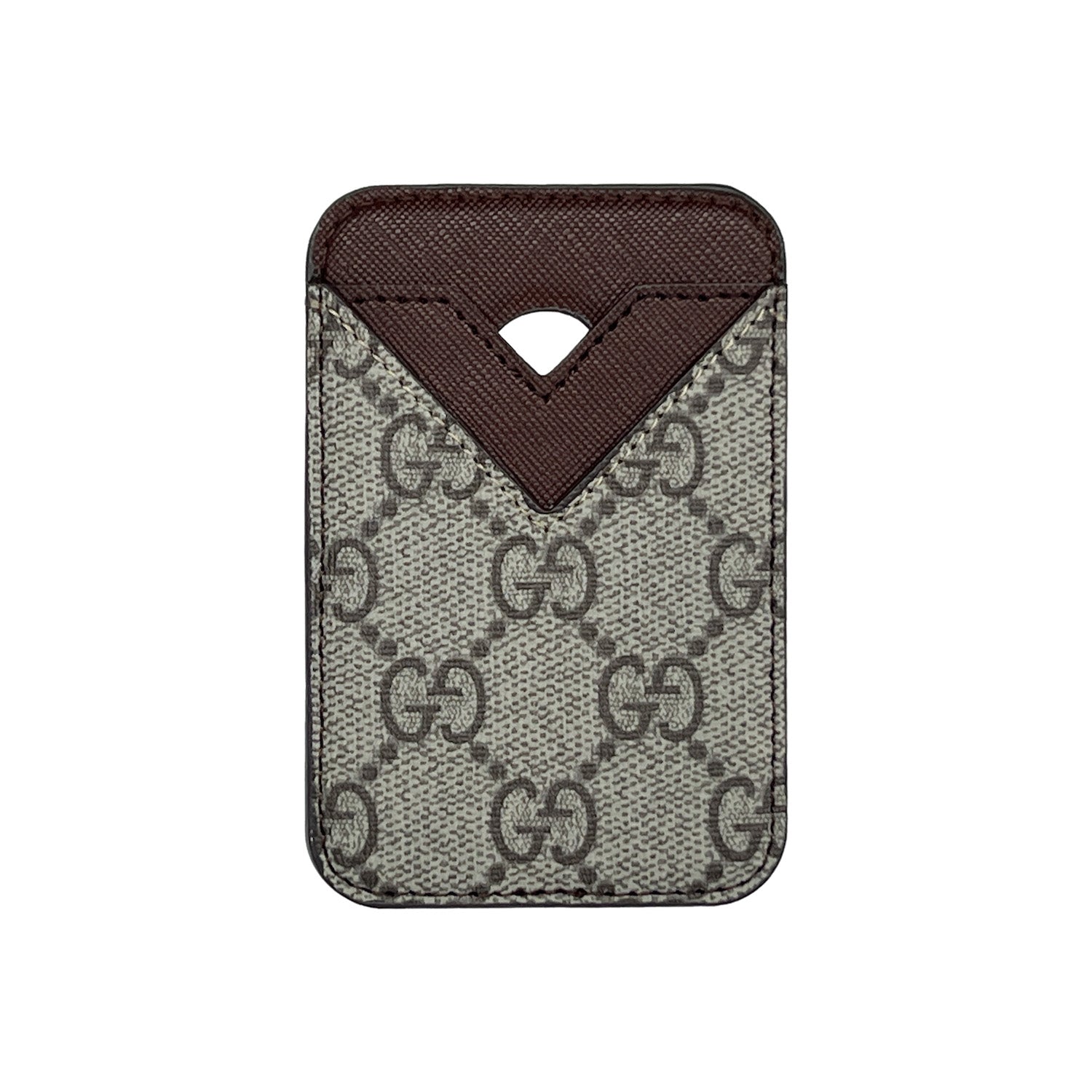 GG BEIGE/BROWN CLASSIC MAGSAFE CARDHOLDER