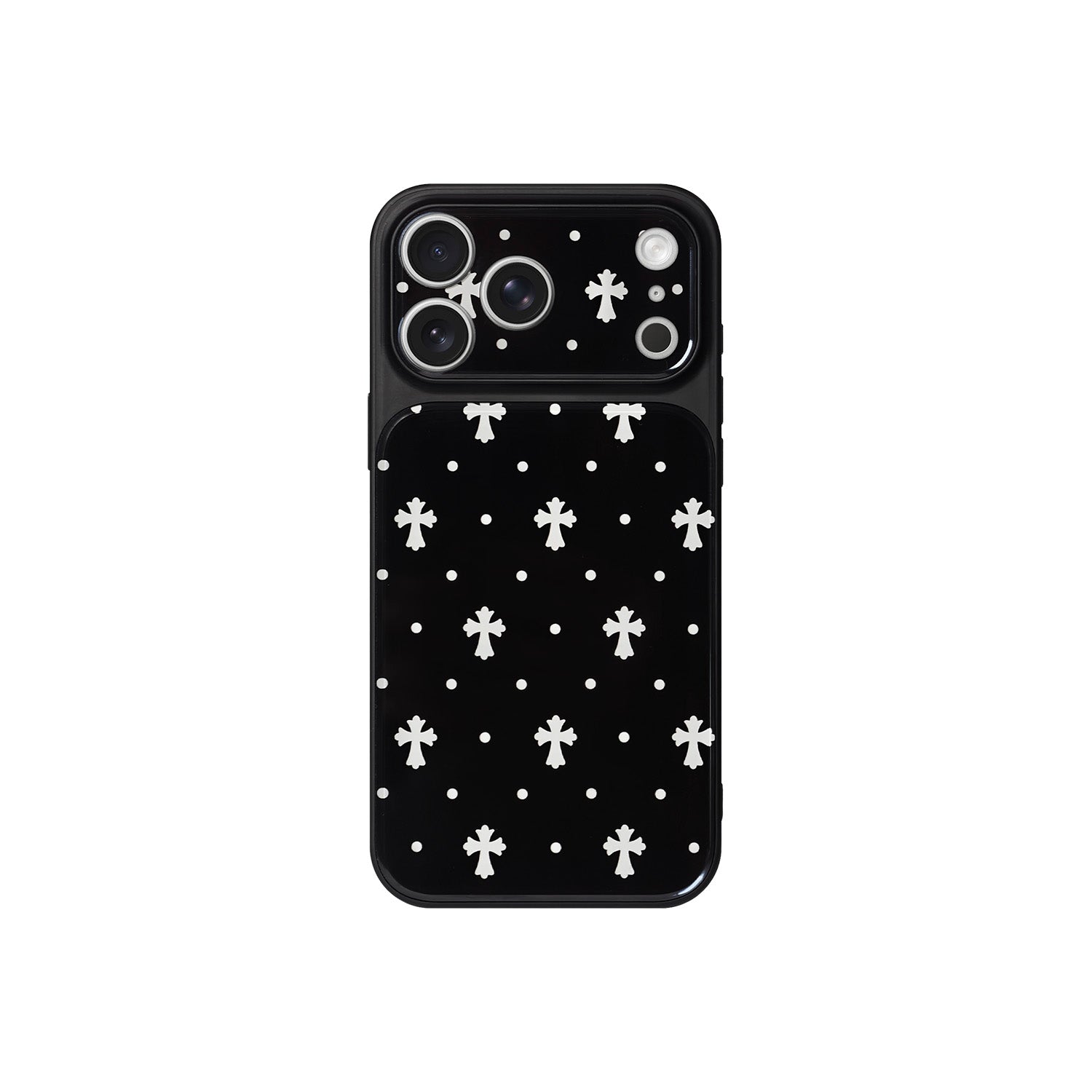 CR HEART MINI CROSS BLACK