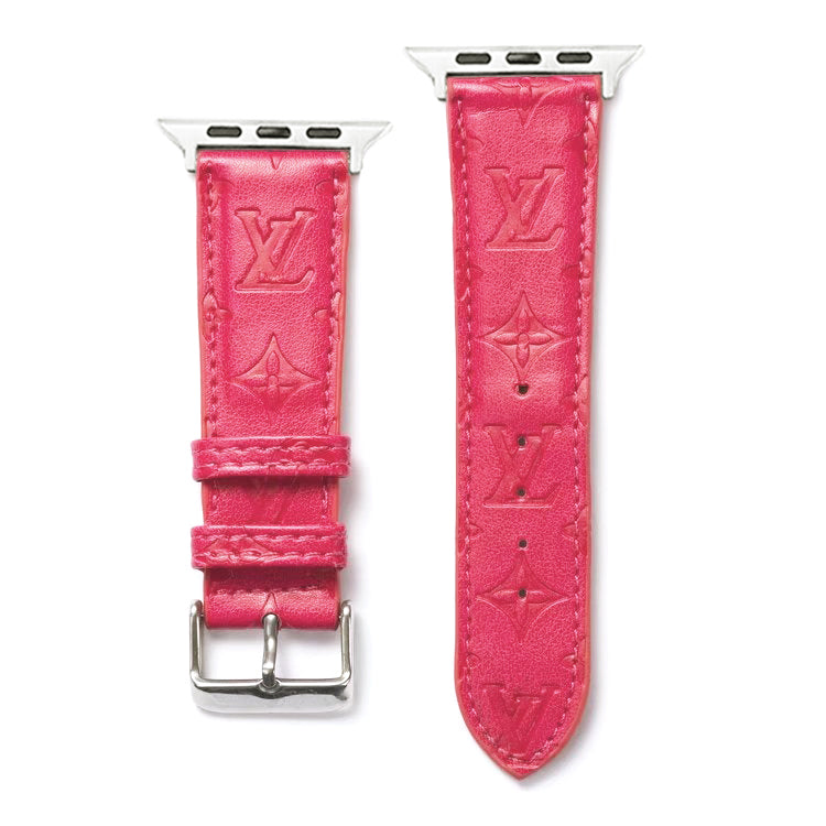 L LEATHER PINK