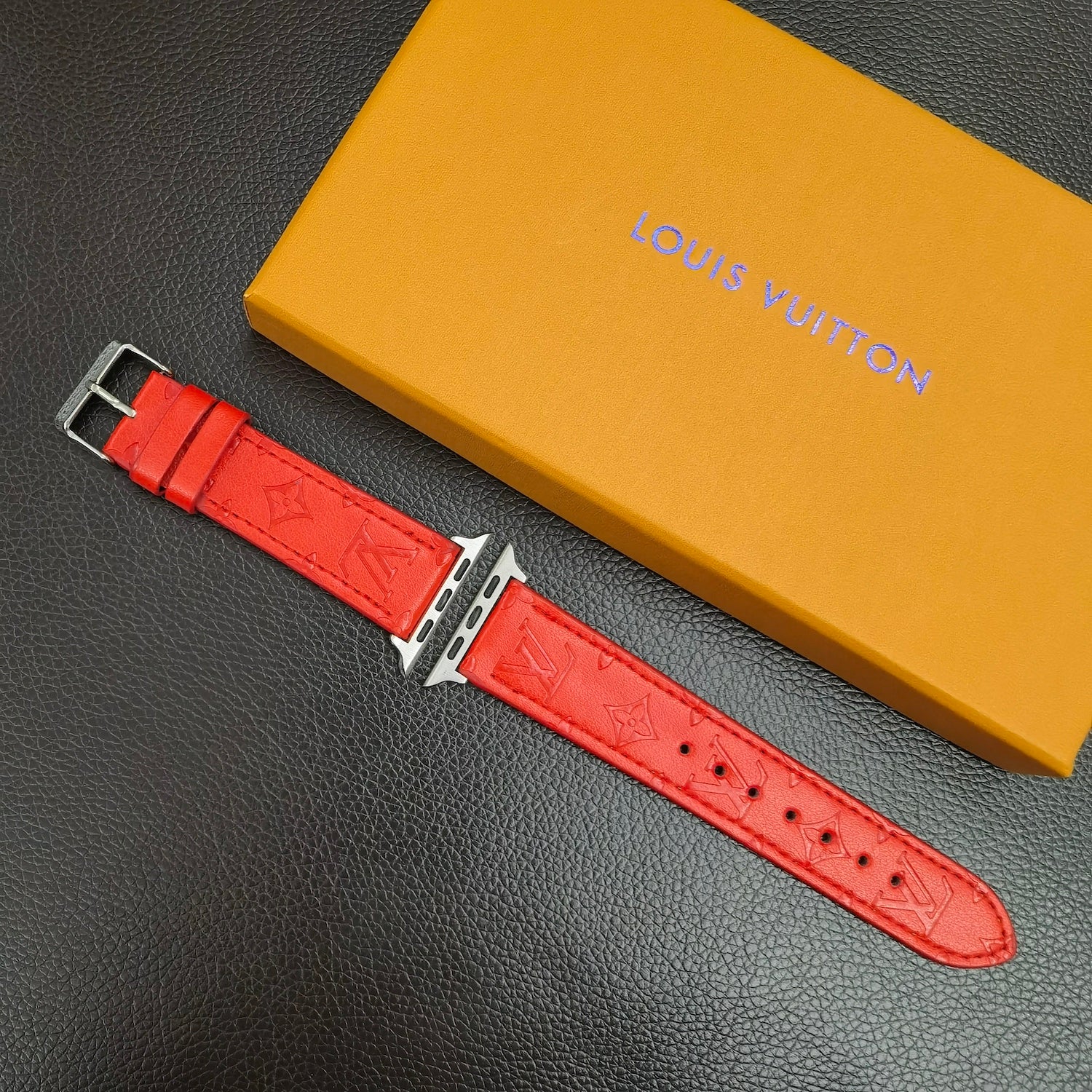 L LEATHER RED