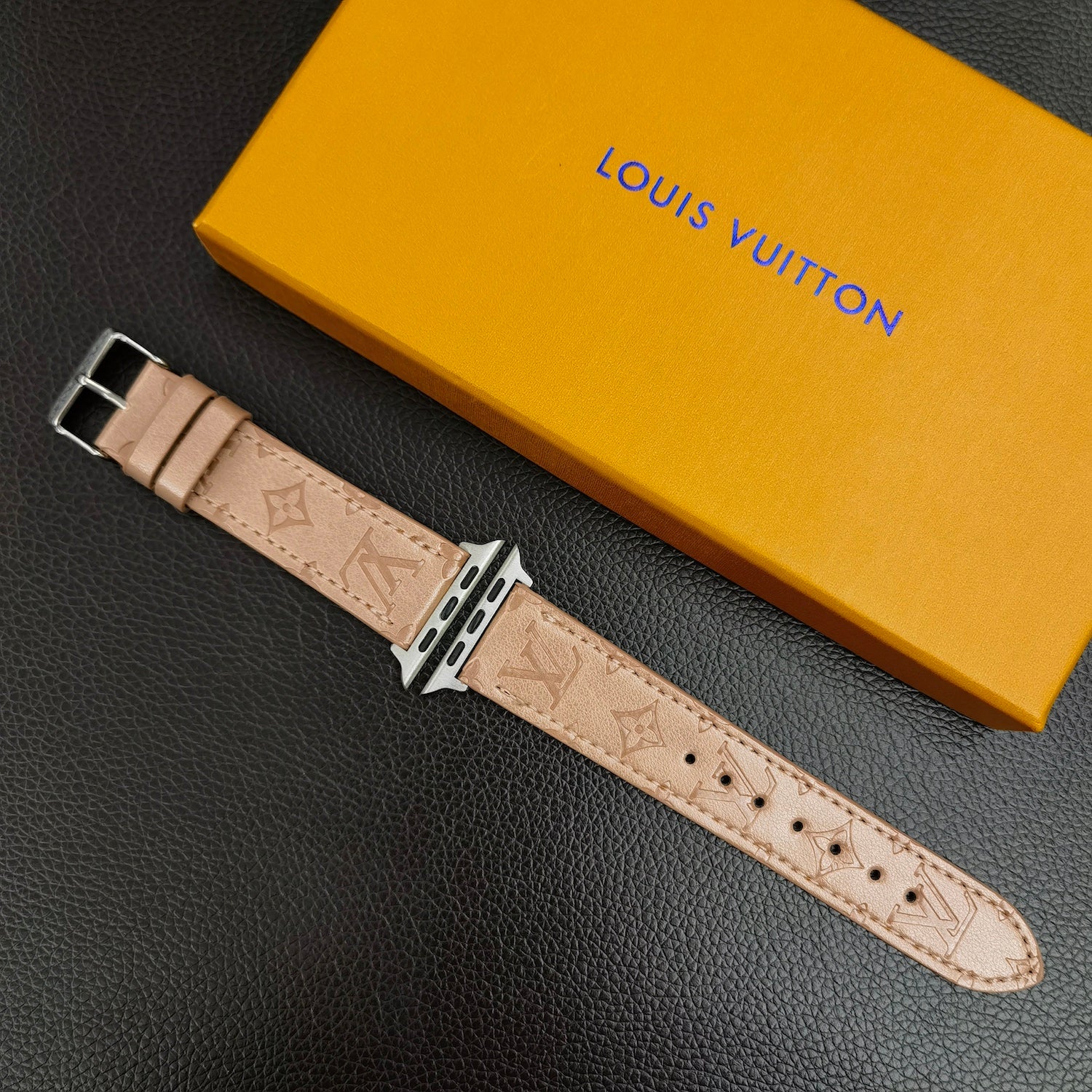 L LEATHER ROSE GOLD