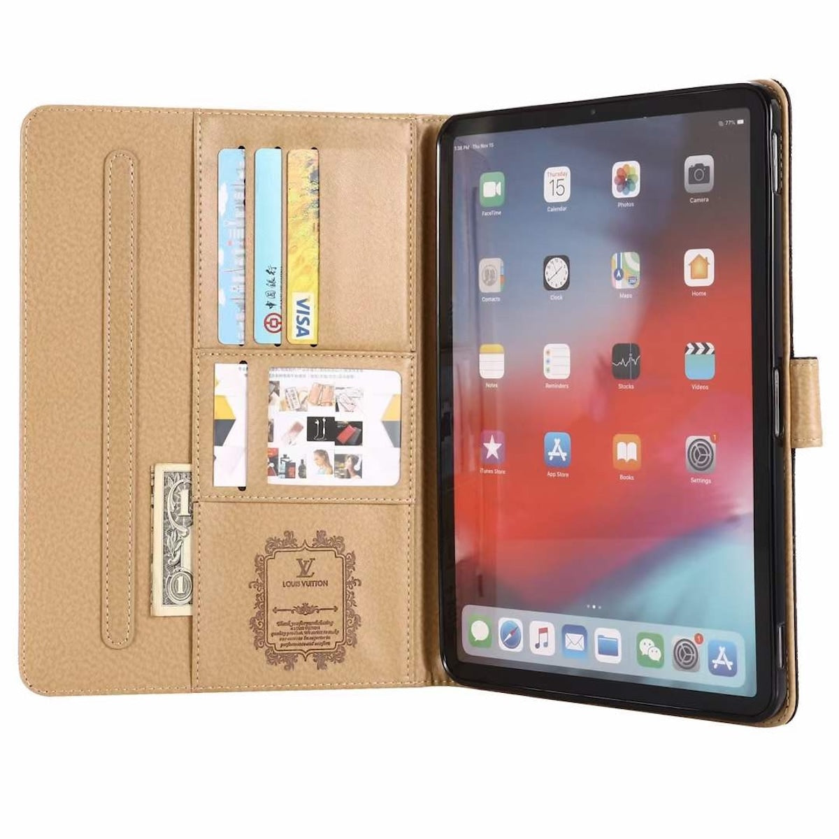 L CHESSBOARD BRWN IPADCASES