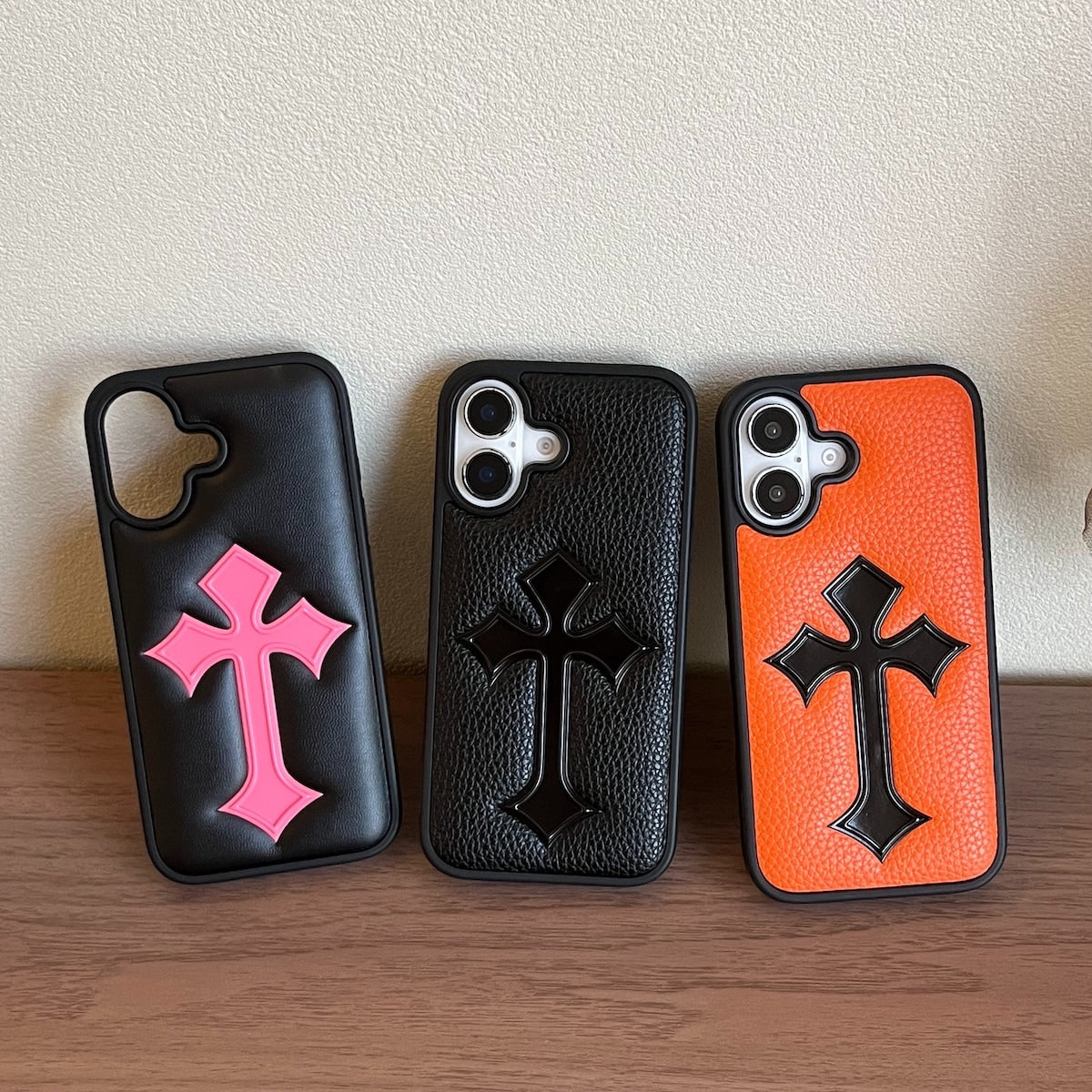 CR HEART LEATHER ORANGE